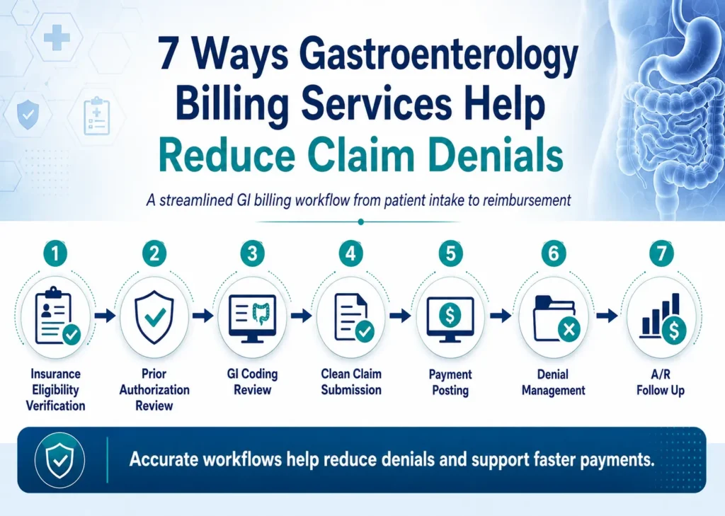 7 Ways Gastroenterology Billing Services Help Reduce Claims Denials 