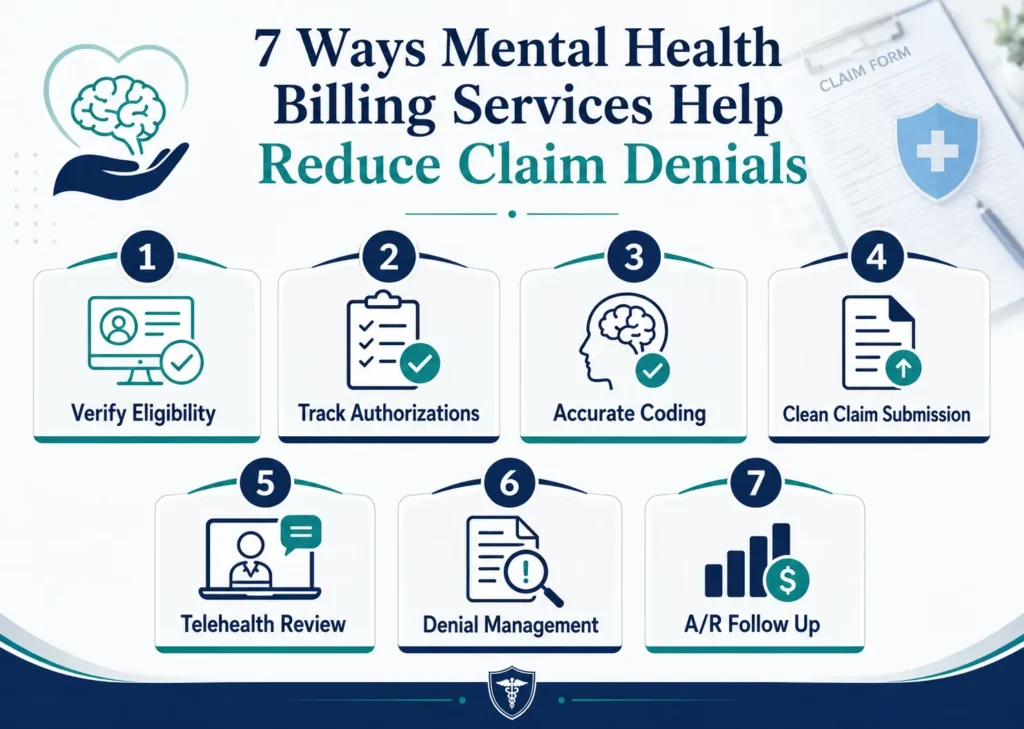 7 Ways Mental Health Billing Services Help Reduce Claim Denials