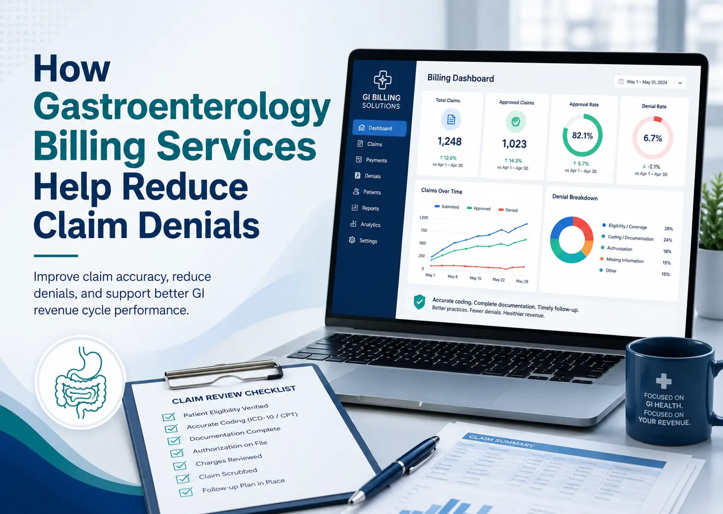 How Gastroenterology Billing Services Help Reduce Claim Denials