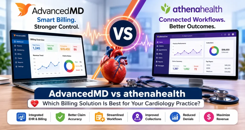 AdvancedMD vs Athenahealth for Cardiology
Practices Billing in Texas